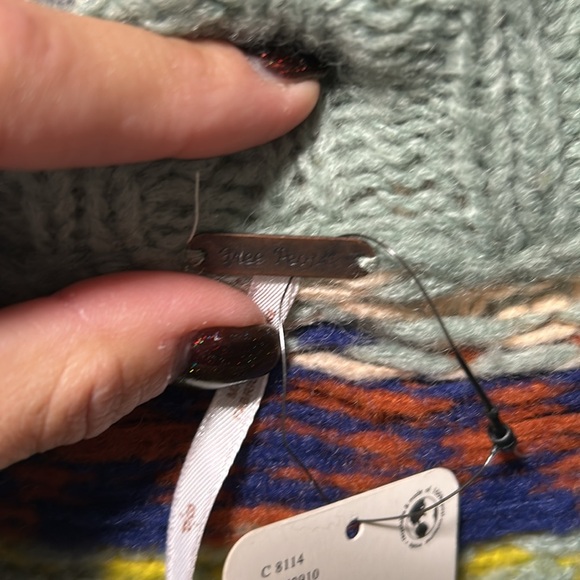 BNWT All my Love Cardi by Free People, Rainbow combo, size Small - Picture 8 of 11